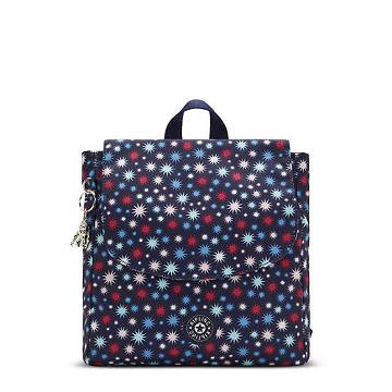 Kipling Dannie Printed Small Rygsække Blå | DK 1547AH